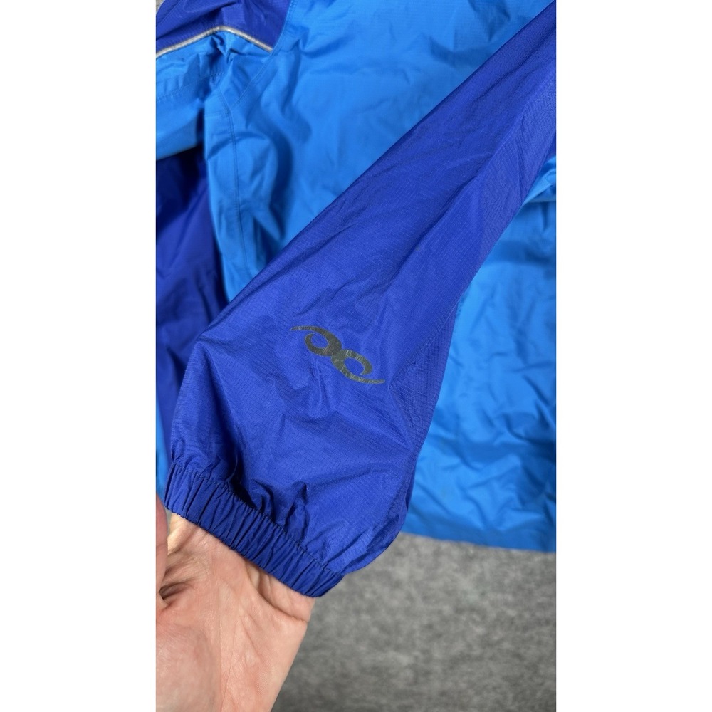 Marmot Windbreaker Jacket Boys Medium Blue Nylon Long Sleeve Hooded Full Zipper - Picture 6 of 11